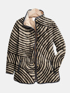 Inaya | Retro Circle Design Quilted Jacket