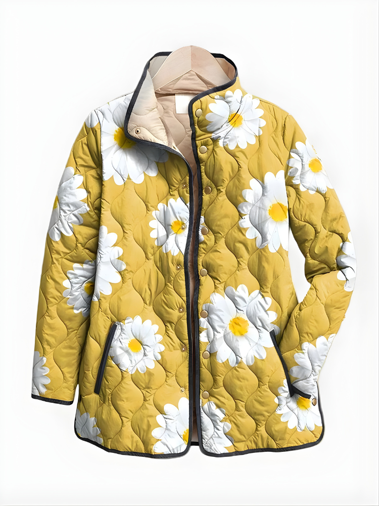 Carter| Vintage Floral Quilted Jacket