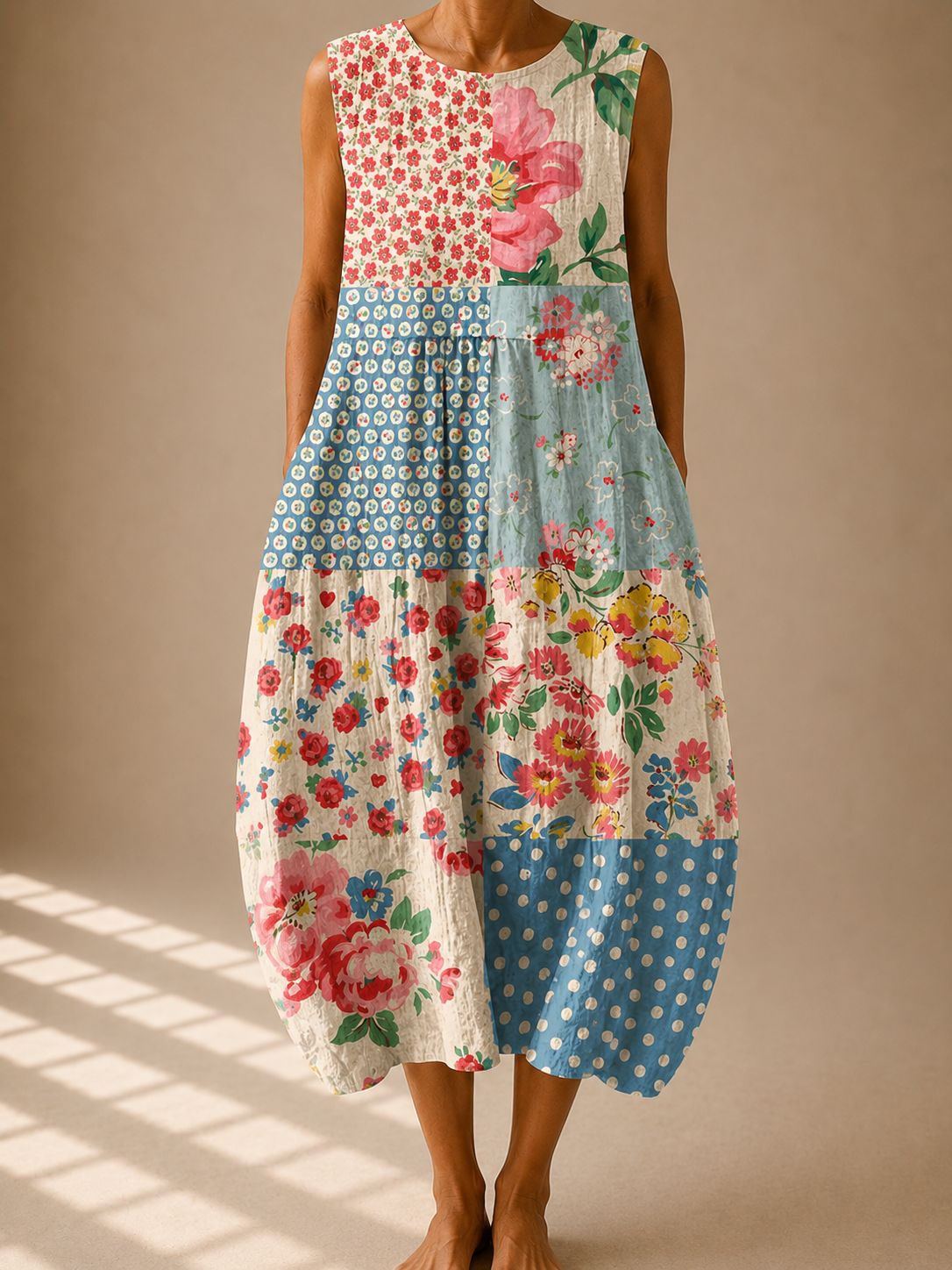Anna | Sleeveless Linen Dress