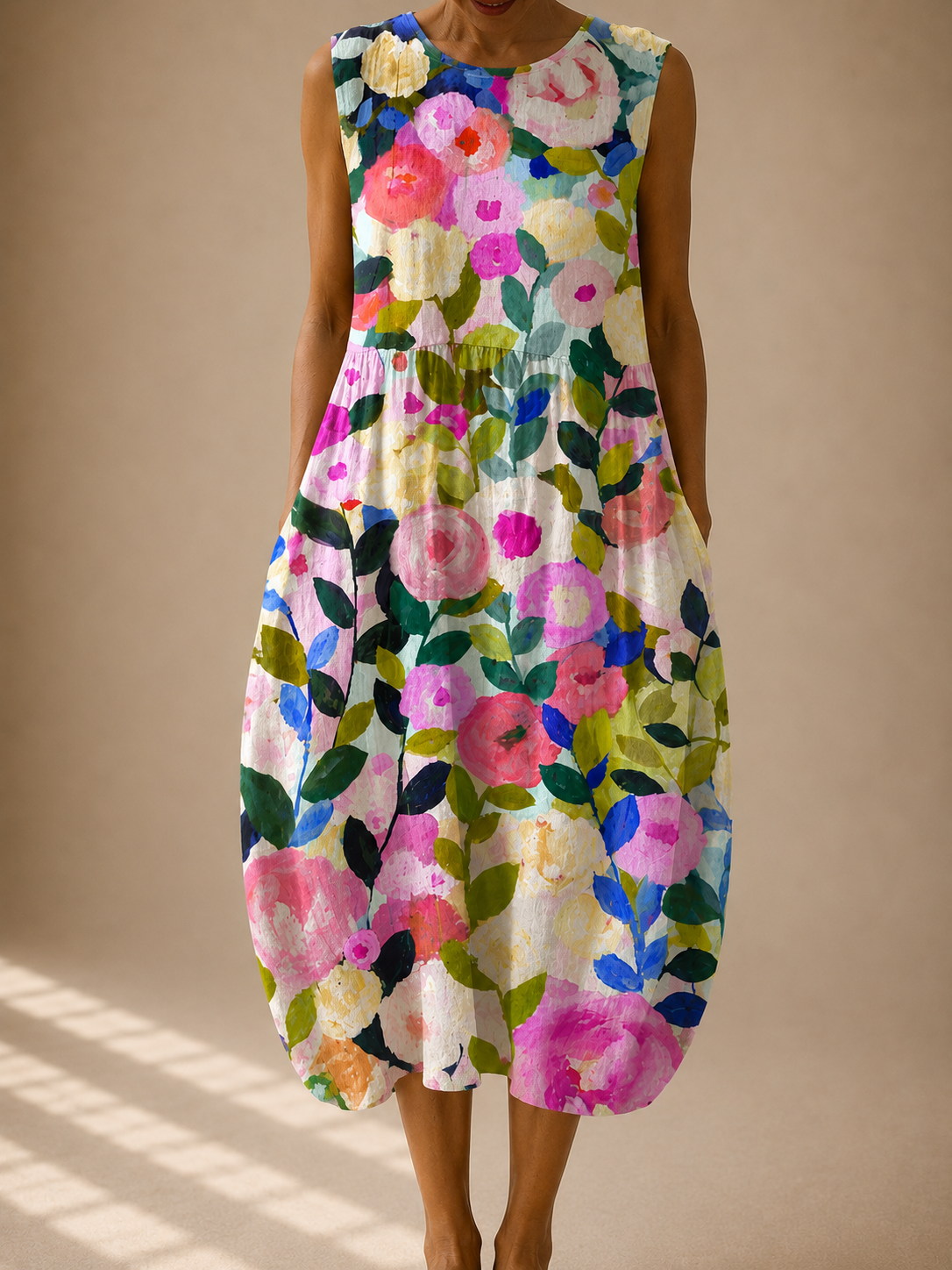 Ava | Sleeveless Linen Dress