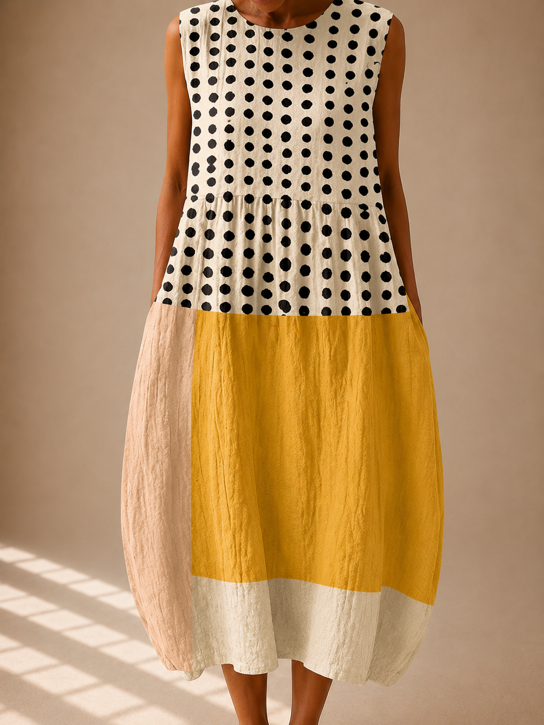 Leah | Sleeveless Linen Dress