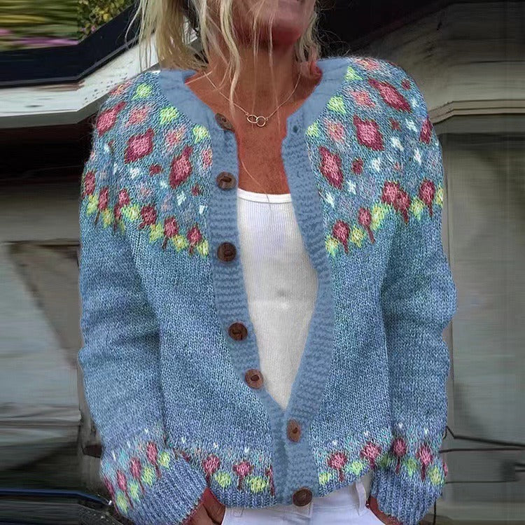 Hazel | Knitted Button Cardigan
