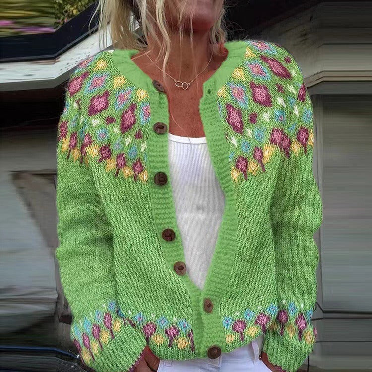 Margot | Knitted Button Cardigan