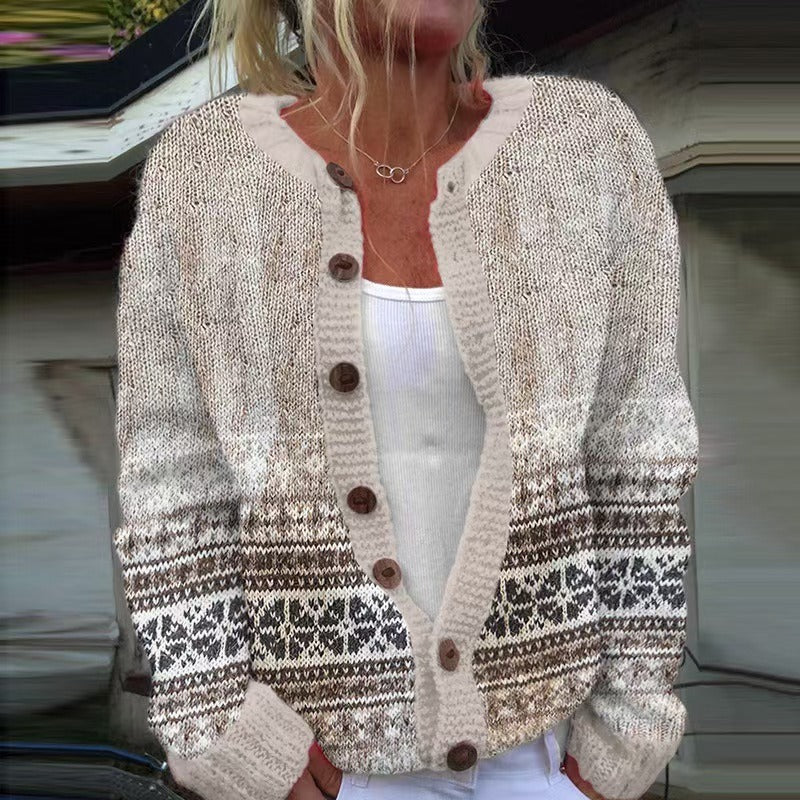 Scarlett | Knitted Button Cardigan