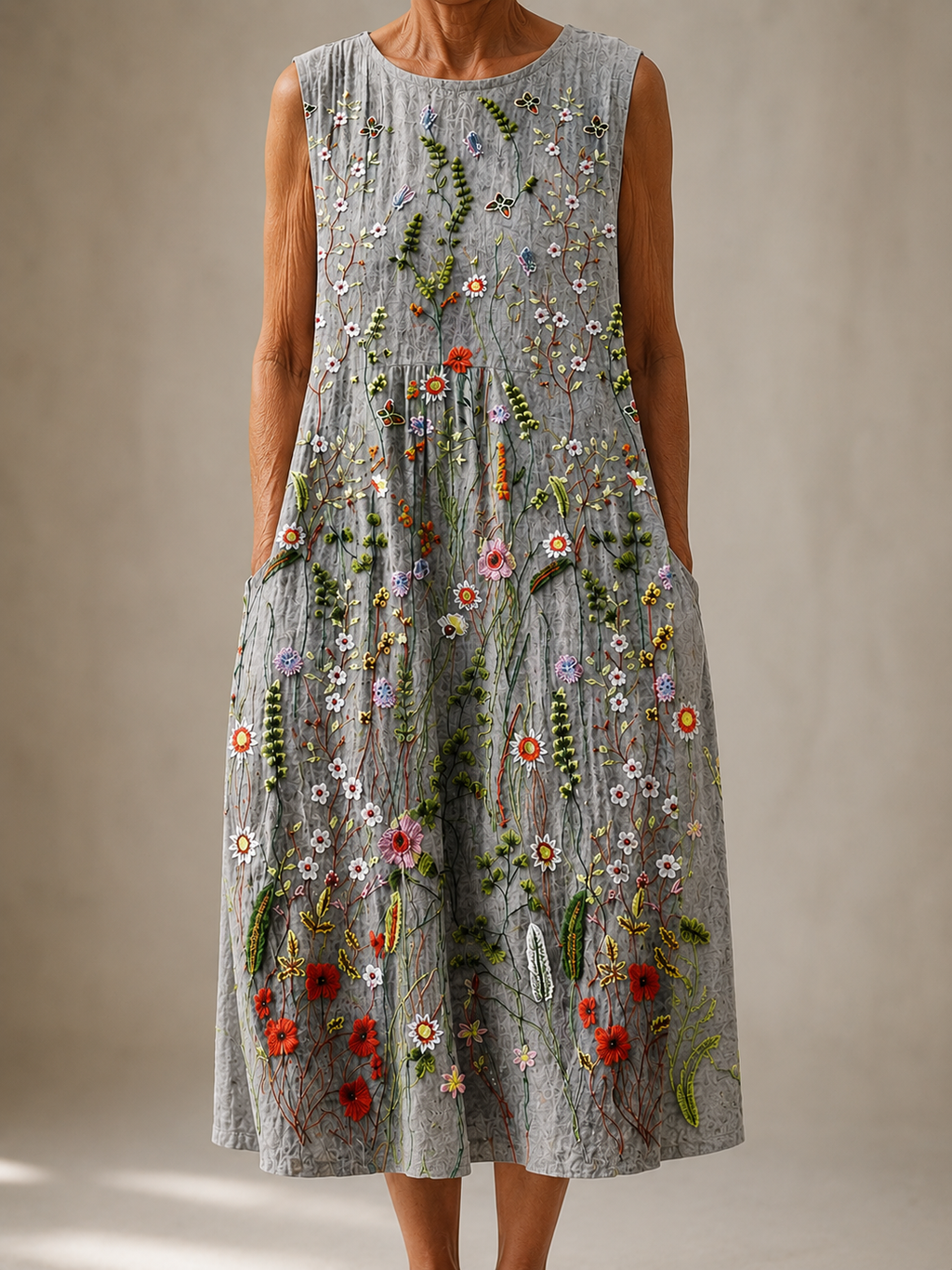Mabel | Sleeveless Linen Dress