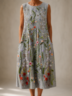 Mabel | Sleeveless Linen Dress