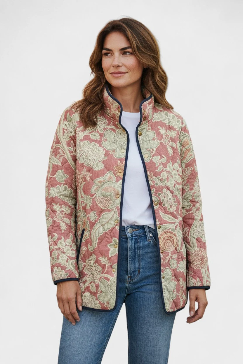 Naya | Vintage Floral Quilted Jacket