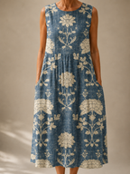 Rosemary | Sleeveless Linen Dress